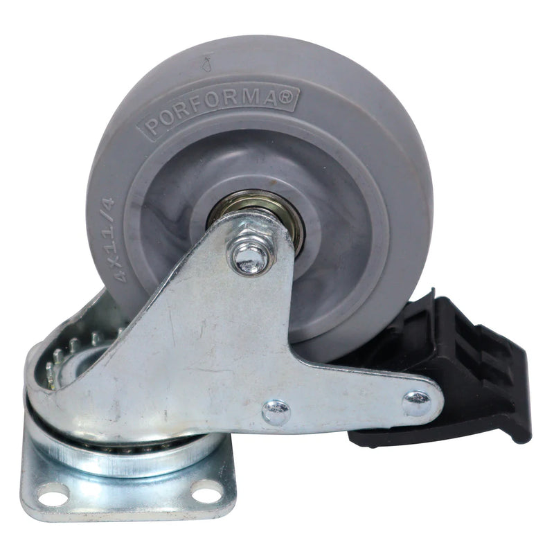 PRO-X- X-CASTER-4-GR-95x65 - ProX X-CASTER-4-GR-95x65 Replacement 4 inch Industrial Grade Caster Wheels Plate - Set of 4