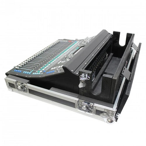 PRO-X- XS-AHSQ5DHW - ProX XS-AHSQ5DHW Flight Case for Allen & Heath SQ5 Console with Doghouse and Wheels