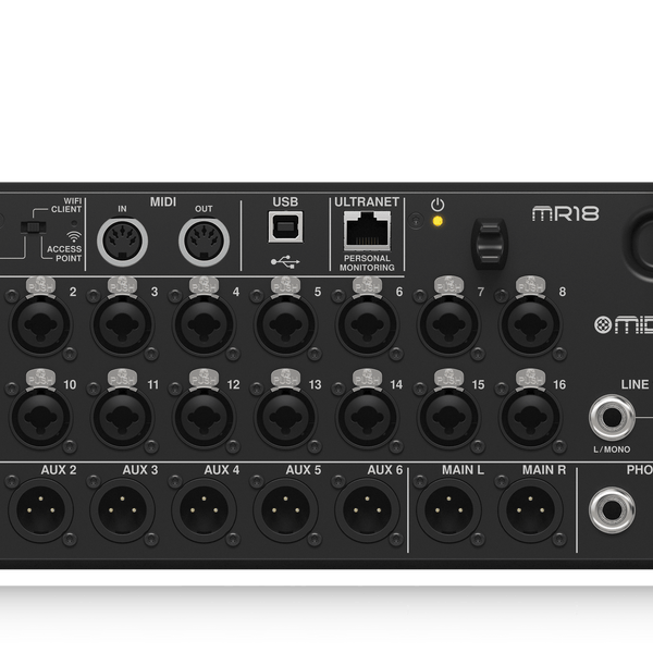 MIDAS MR18 (CONTACT US TO CONFIRM PRICE ANDS AVAILABILITY) 18-Input Di