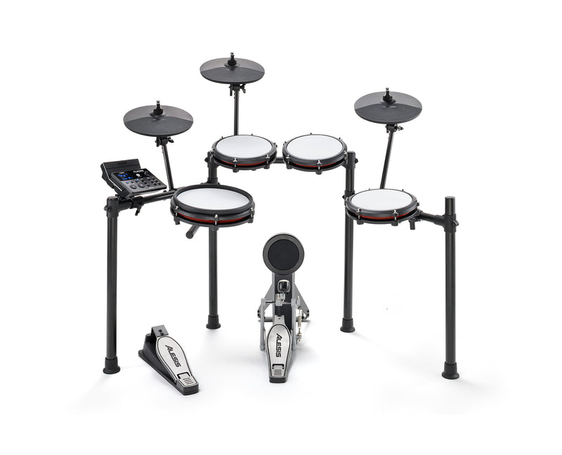 ALESIS NITROMAX - Eight Piece Electronic Drum Kit with Mesh Heads and Bluetooth