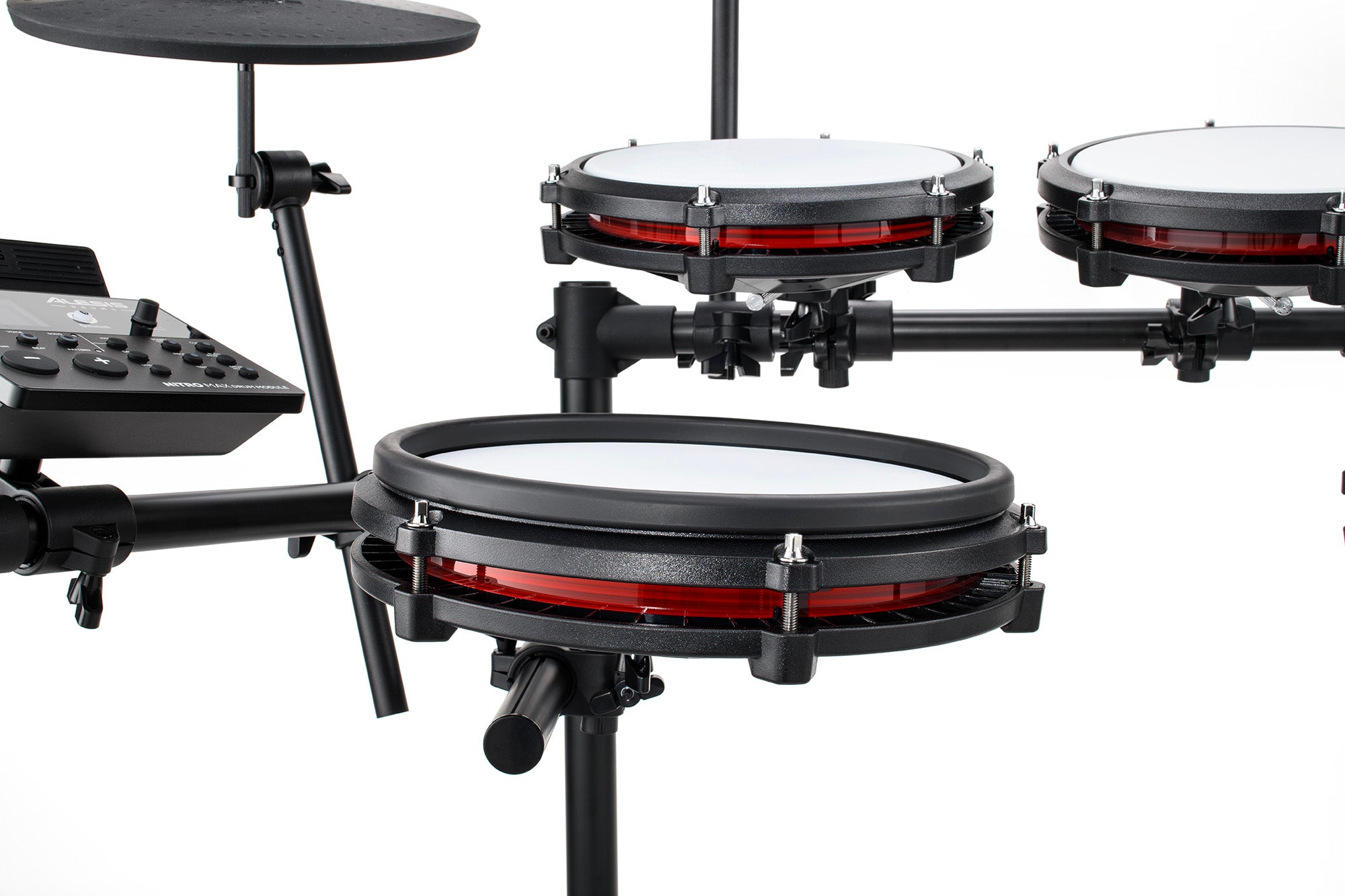 ALESIS NITROMAX KIT - Eight Piece Electronic Drum Kit with Mesh Heads and Bluetooth