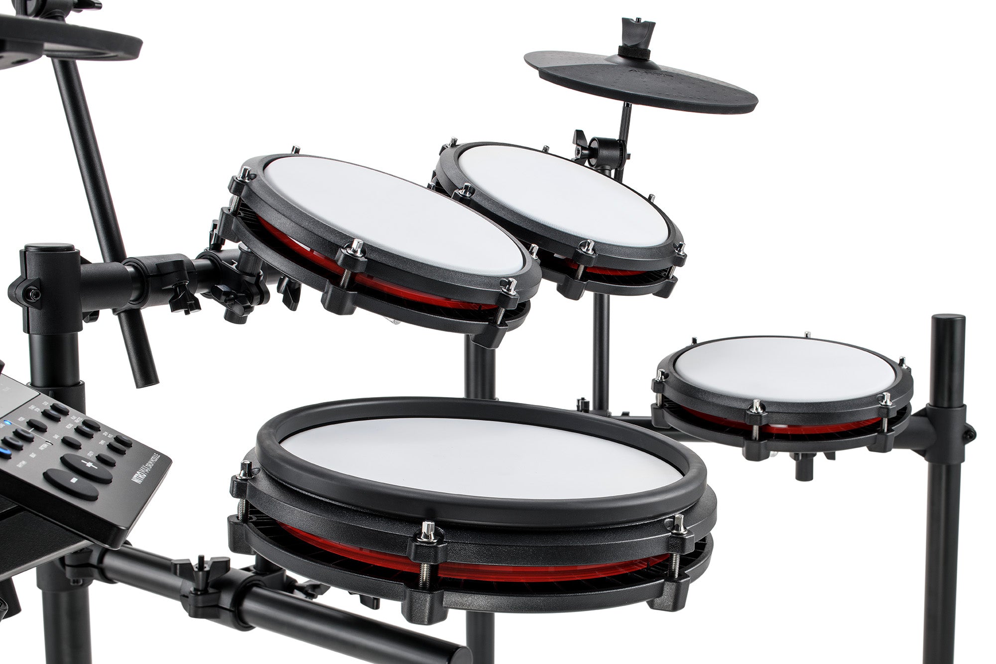 ALESIS NITROMAX KIT - Eight Piece Electronic Drum Kit with Mesh Heads and Bluetooth