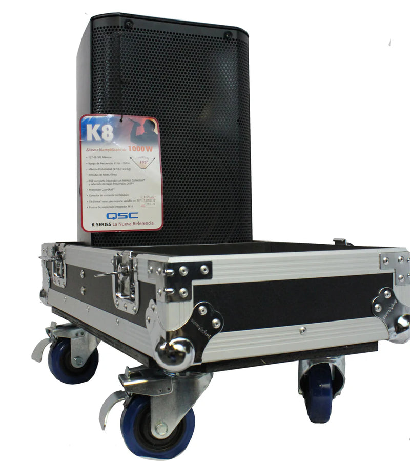 PRO-X- X-QSC K8 - ProX X-QSC-K8 ATA style Flight Case for 2x QSC K8 or K8.2 and CP8 Speakers