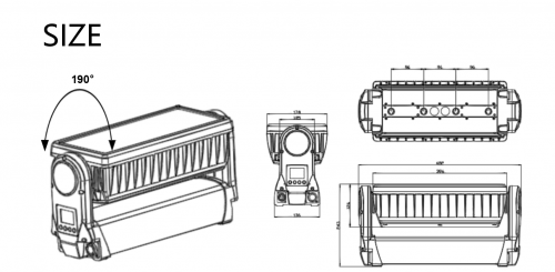 LCG BEAMER 44 - Moving Outdoor IP65 Wash Lighting