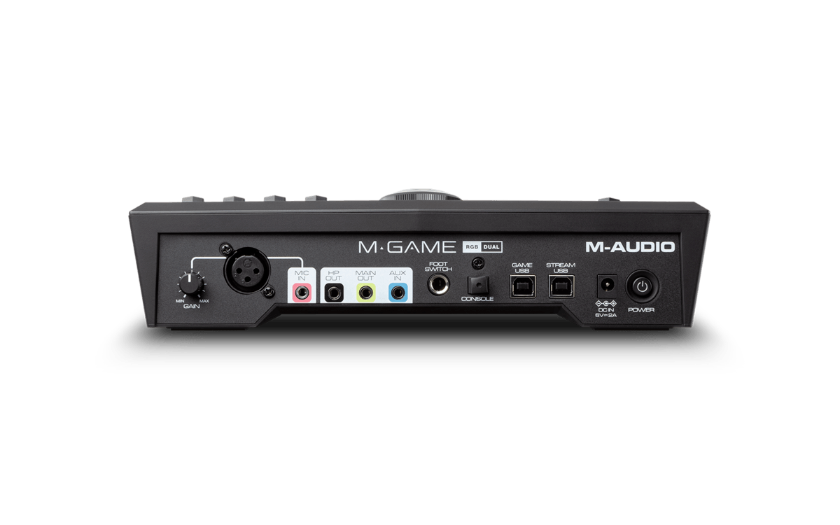 M-AUDIO MGAMERGBDUAL - DUAL USB STREAMING INTERFACE WITH RGB LED LIGHTING, VOICE EFFECTS, AND SAMPLER