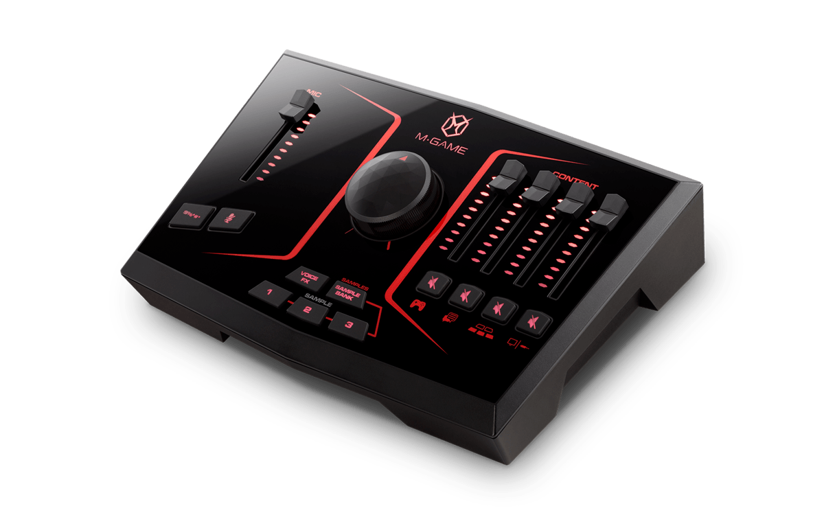 M-AUDIO MGAMESOLO - USB STREAMING MIXER/INTERFACE WITH LED LIGHTING, VOICE EFFECTS AND SAMPLER