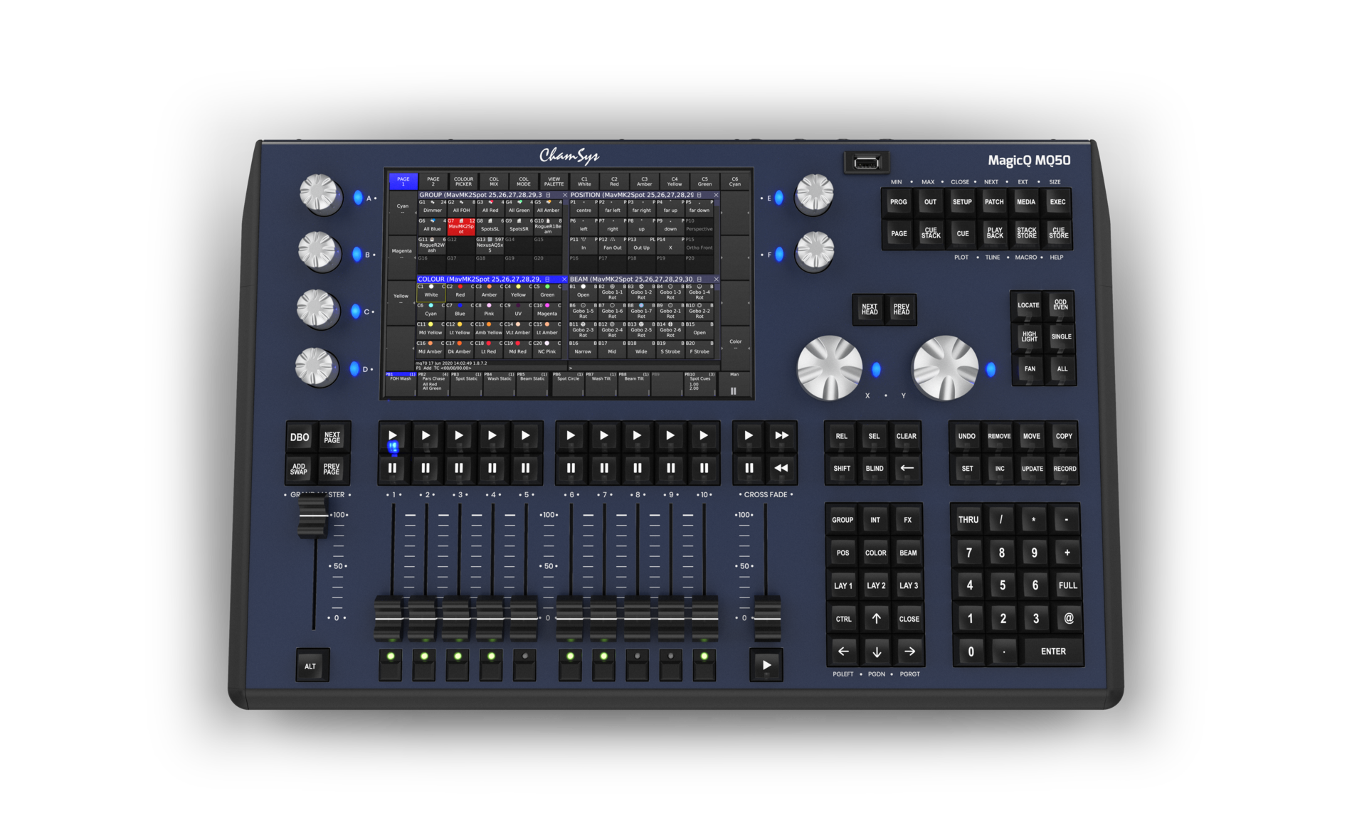Chamsys MQ50 - 8 universes direct from the console