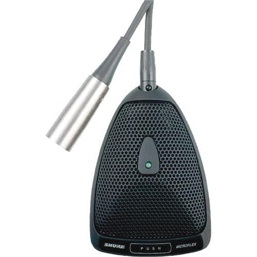 Shure MX393/S Microphone Boundary - Shure MX393/S Microflex Supercardioid Boundary Microphone