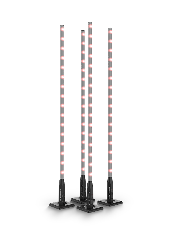 CHAUVET FREEDOM-STICK-X4 Free-standing - Chauvet DJ FREEDOM-STICK-X4 Battery-Powered RGB LED Tube Kit with Stands & Case (4-Pack)