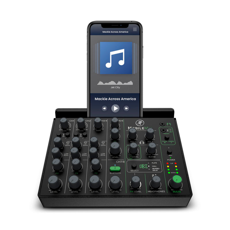 MACKIE Mackie MobileMix - 8-Channel USB-Powerable Mixer for A/V Production, Live Sound and Streaming