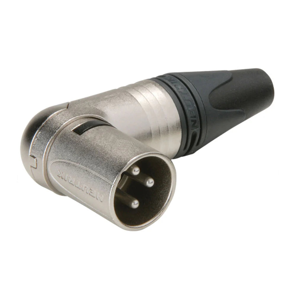 Neutrik NC3MRX (PACK OF 10 Connector XLRM)  3 Pin Nickel Right Angle XLRM with Silver Contacts