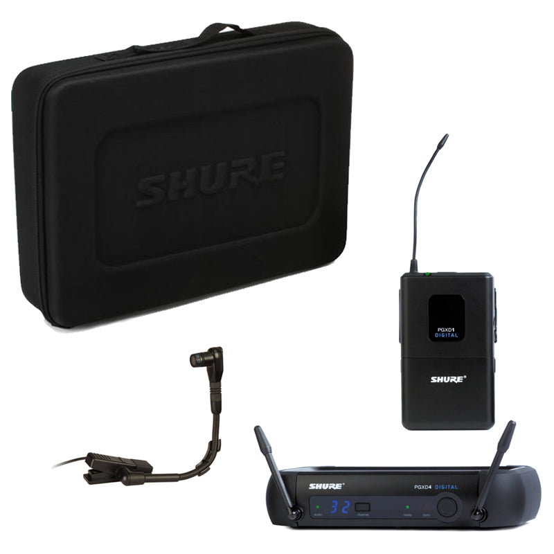 Shure PGXD14/BETA98H-X8 - Wireless Instrument System with WB98H/C Microphone