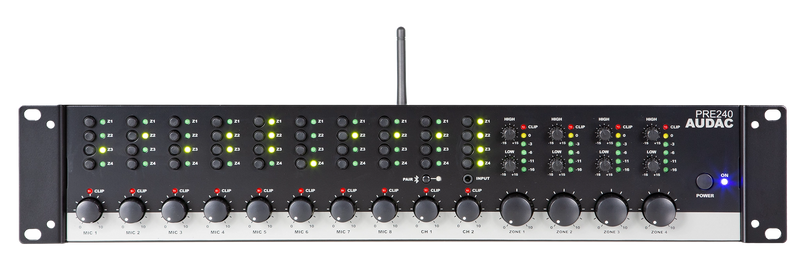 AUDAC PRE 240 - Four zone - 10 Channel stereo preamplifier
