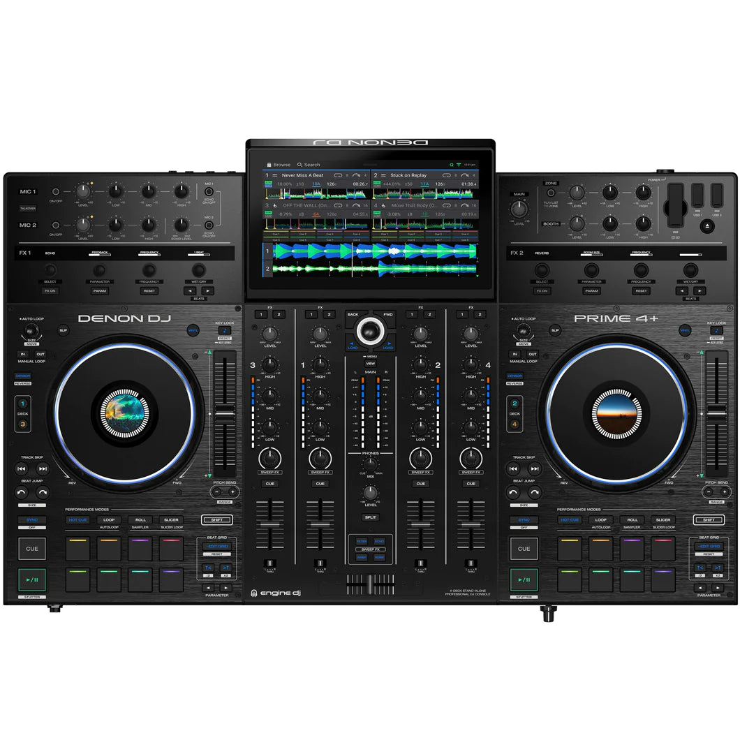 DENON DJ PRIME 4+ (PROMO FREE DECKSAVER)  4 Deck standalone DJ controller