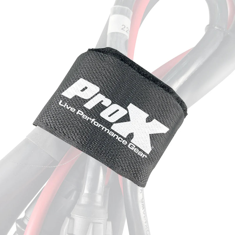 PRO-X- XC-T20X5 - ProX XC-T20X5 Pack of 5 Reusable 20" x 2" Cable Tie Strap with Velcro Hook and Adjustable Loop Fastener