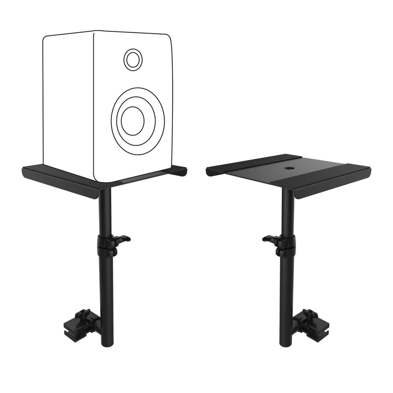 PRO-X- XF-MSTAND - ProX XF-MSTAND Universal Studio Monitor Speaker Tray and Lighting Stand for DJ Facade