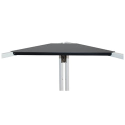 PROX-XF-CSB X2 - ProX XF-CSBX2 Universal Set of Aluminum Corner Shelves for DJ Facades (Black)