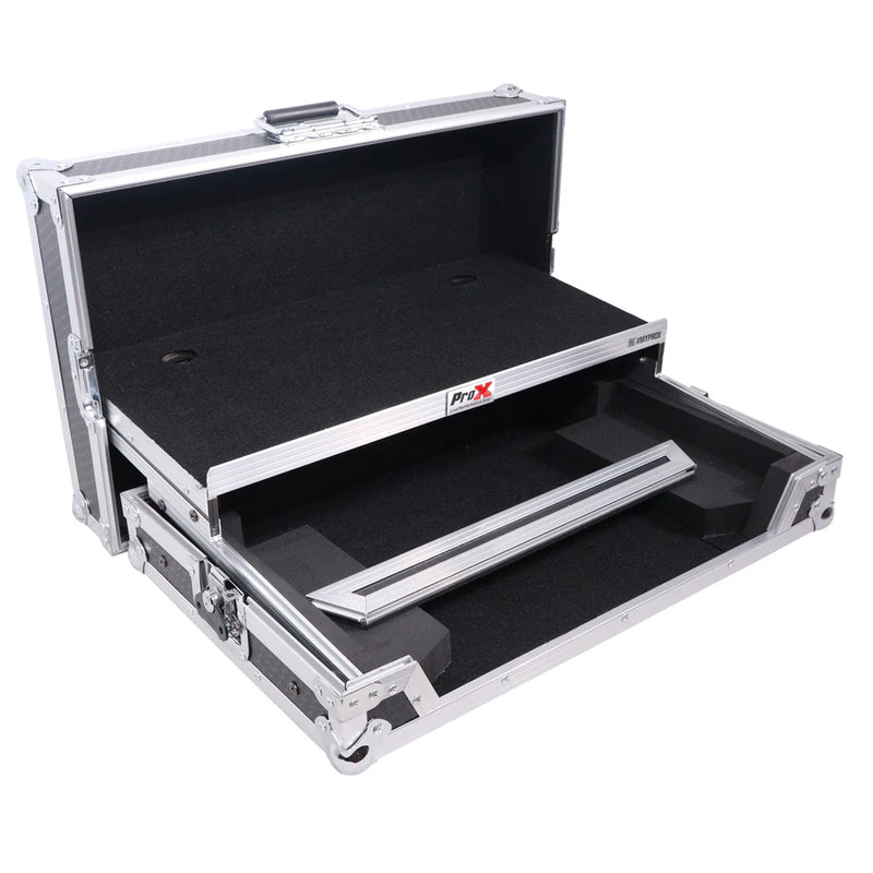 PRO-X- X-DDJFLX4 LT - ProX X-DDJFLX4 LT Case For Pioneer DDJ-FLX4 DDJ-400 DDJ-SB3 DJ Controller with Laptop Shelf