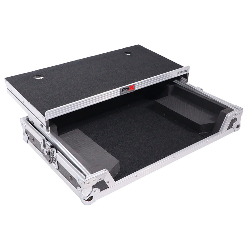 PRO-X- X-DDJFLX4 LT - ProX X-DDJFLX4 LT Case For Pioneer DDJ-FLX4 DDJ-400 DDJ-SB3 DJ Controller with Laptop Shelf