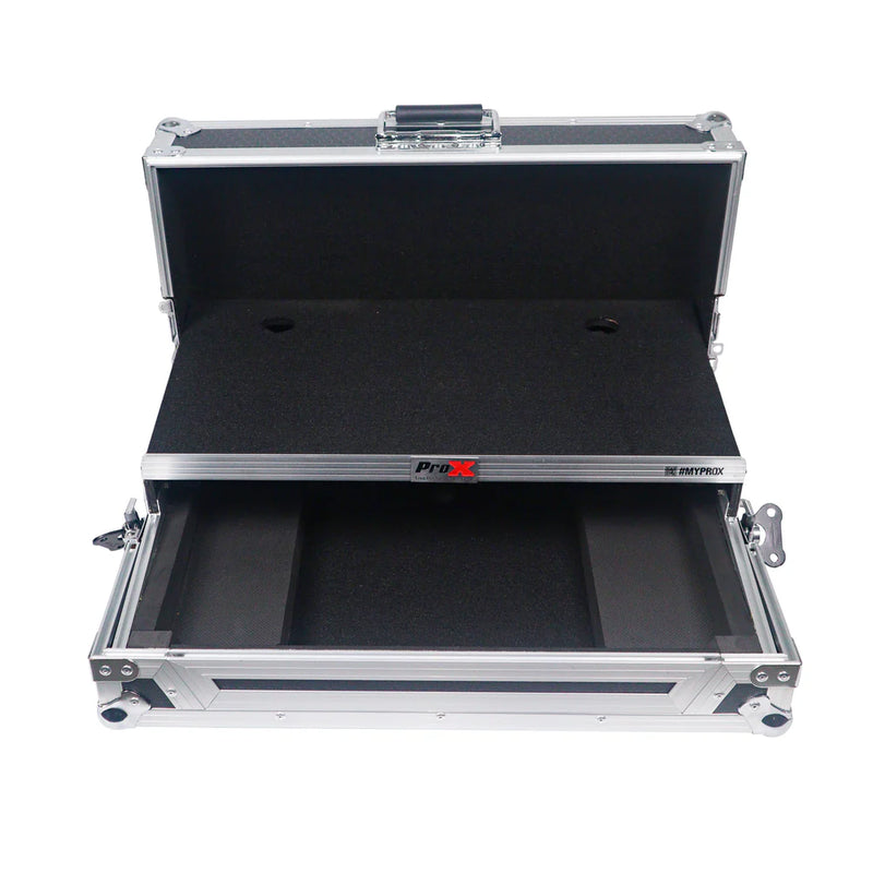 PRO-X- X-DDJFLX4 LT - ProX X-DDJFLX4 LT Case For Pioneer DDJ-FLX4 DDJ-400 DDJ-SB3 DJ Controller with Laptop Shelf