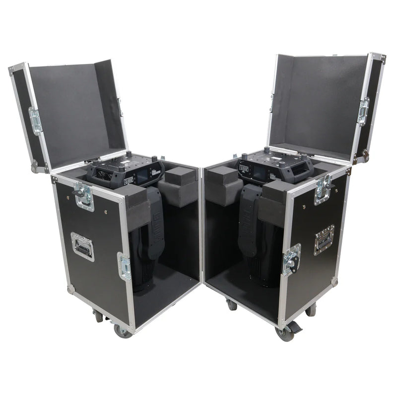 PRO-X- XS-MH275X2W - ProX XS-MH275X2W Flight Style Road Case for 2 Moving Head