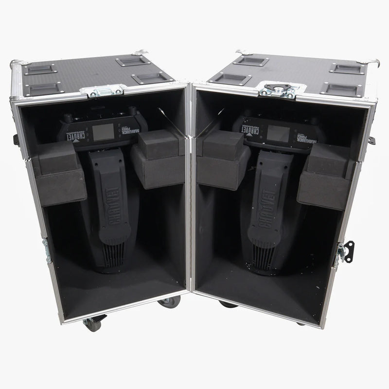 PRO-X- XS-MH275X2W - ProX XS-MH275X2W Flight Style Road Case for 2 Moving Head