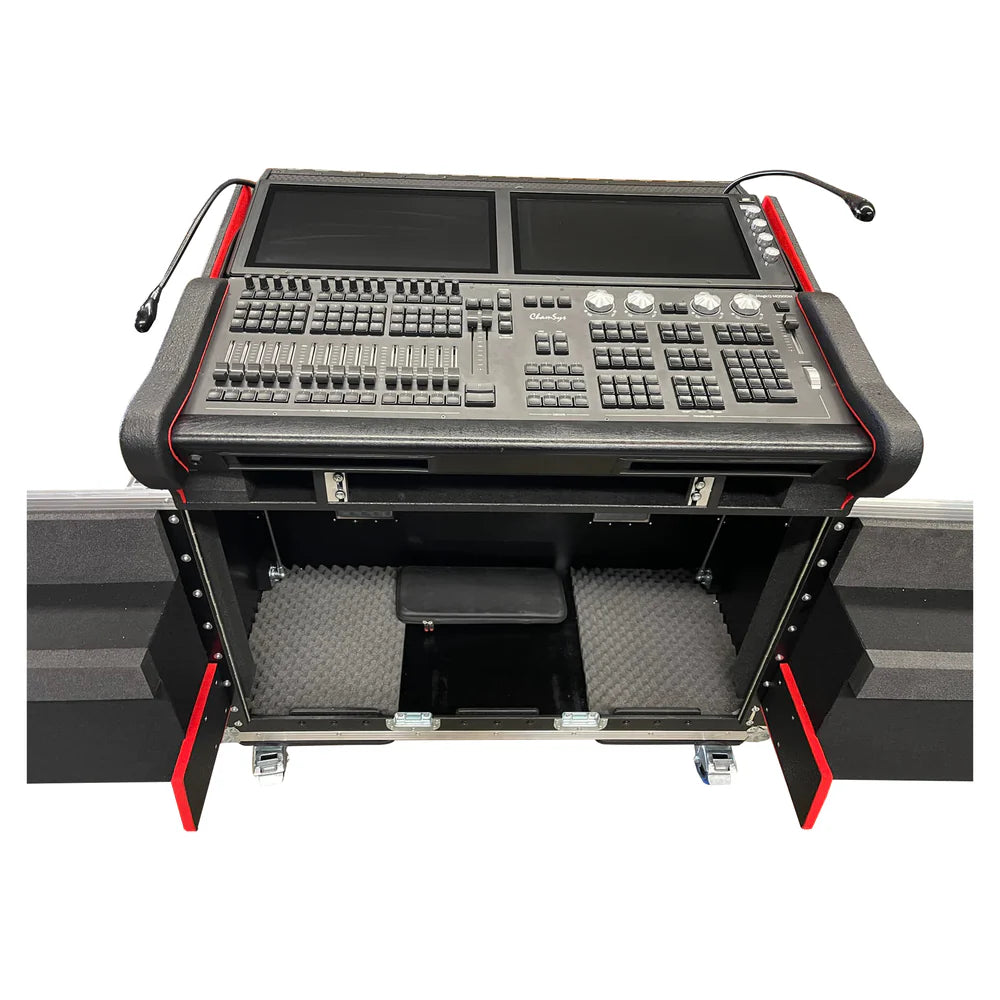 PRO-X- XZF-CH MQ500M 1U - ProX XZF-CH MQ500M 1U Hydraulic Console Case for ChamSys MagicQ MQ500M with 1U Rack Space