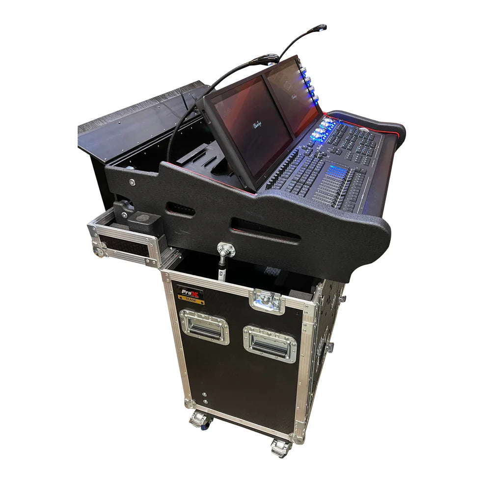 PRO-X- XZF-CH MQ500M 1U - ProX XZF-CH MQ500M 1U Hydraulic Console Case for ChamSys MagicQ MQ500M with 1U Rack Space