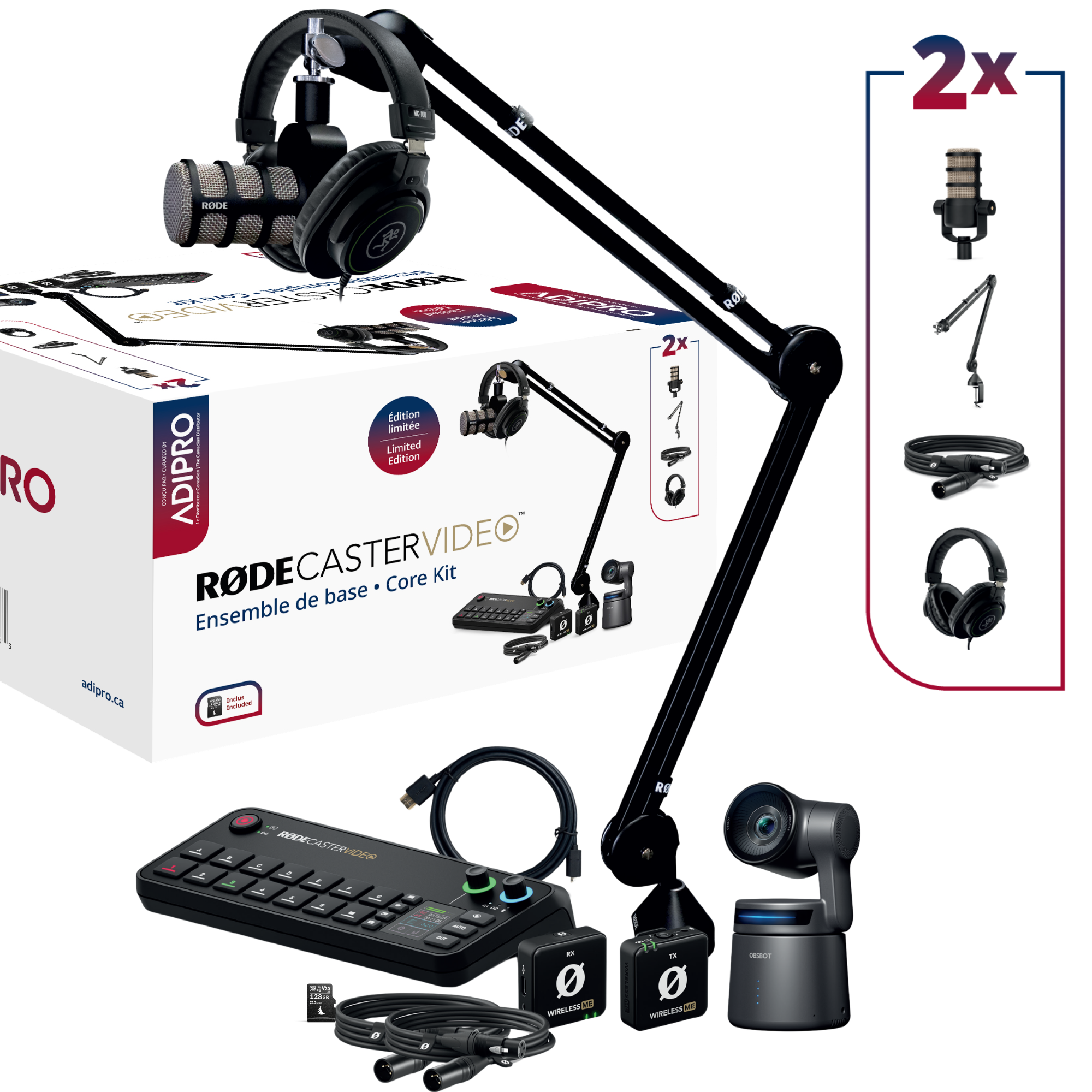 RODE PODCAST CREATOR KIT - Complete audio video Podcaser bundle