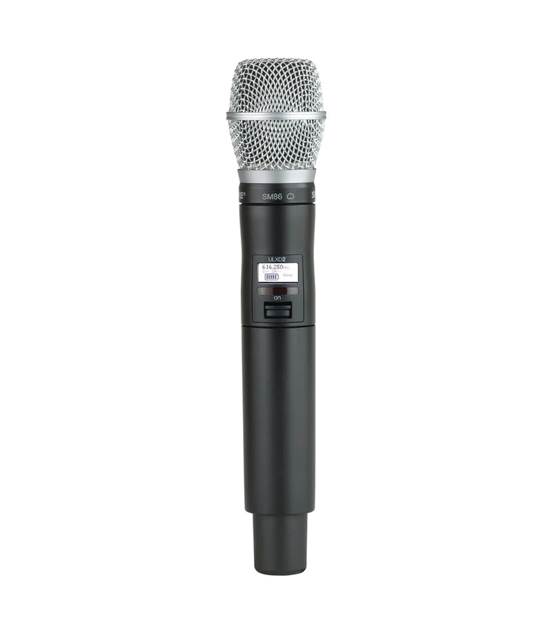 Shure QLXD2/SM86-X52 Wireless Handheld Transmitter - Shure QLXD2/SM86 Digital Handheld Wireless Microphone Transmitter with SM86 Capsule (X52: 902 to 928 MHz)