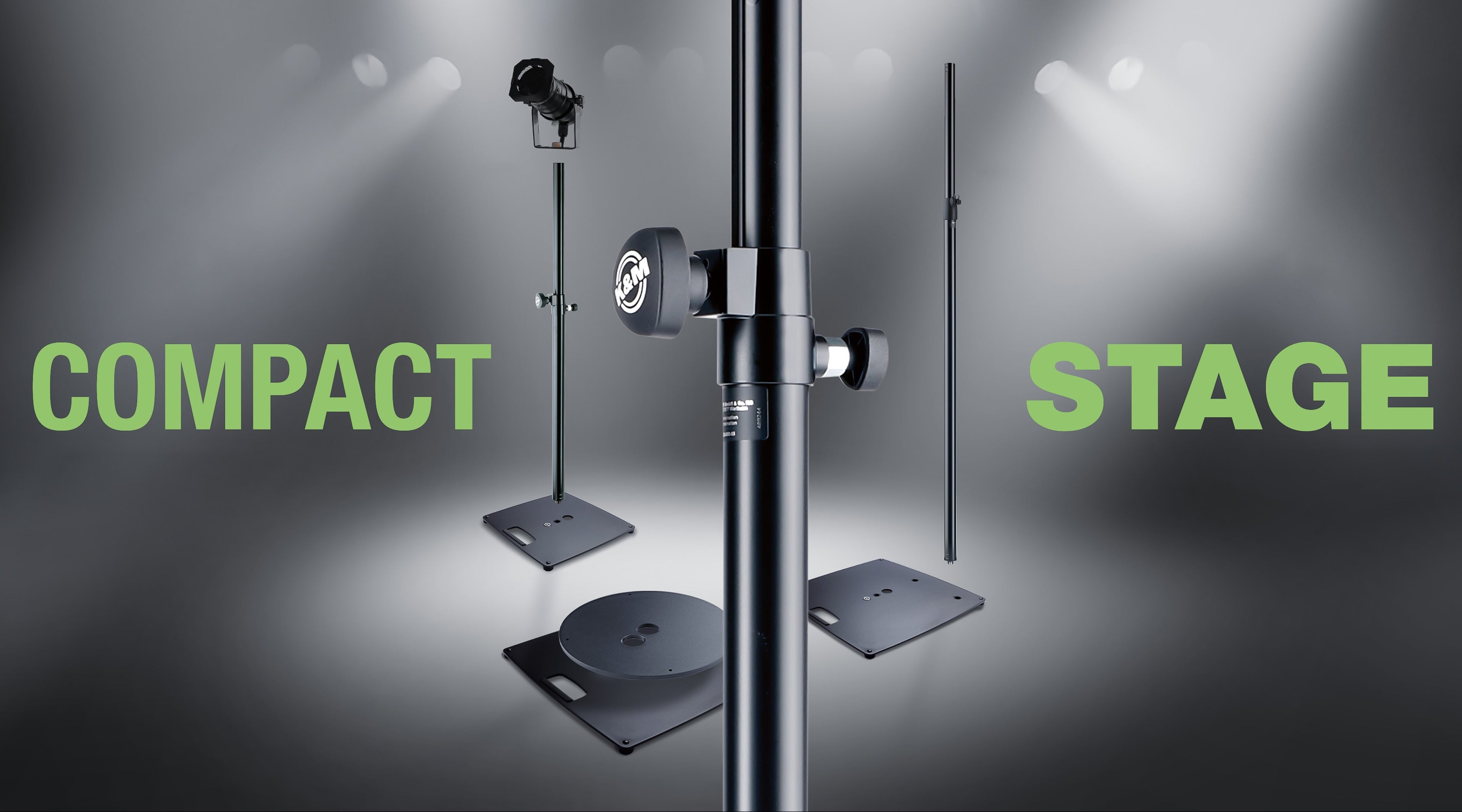 K&M 26731 - Speaker stand with flat steel plate (406 x 406 mm)