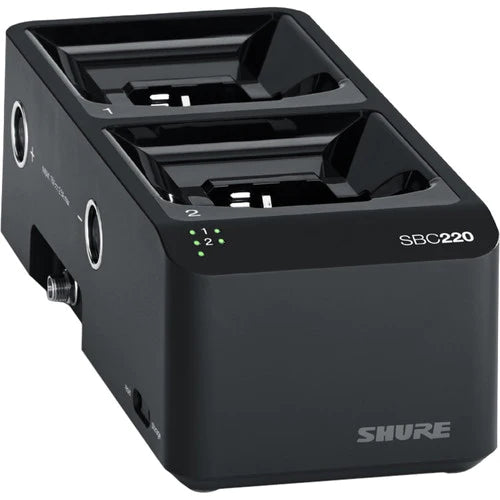 Shure SBC220-US Wireless Battery - Shure SBC220US Networked 2-Bay Battery Charger with Power Supply