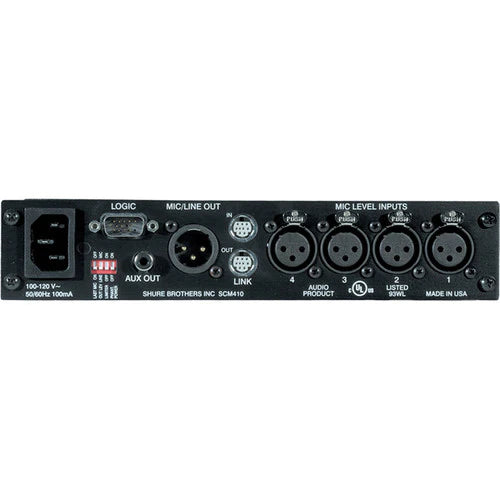 Shure SCM410 Mixer Professional - Shure SCM410 4 Channel Automatic Mixer
