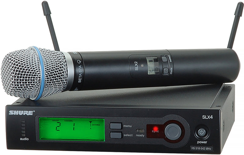 SLX24/BETA87A-G58 Wireless System with Beta®87A Handheld Transmitter