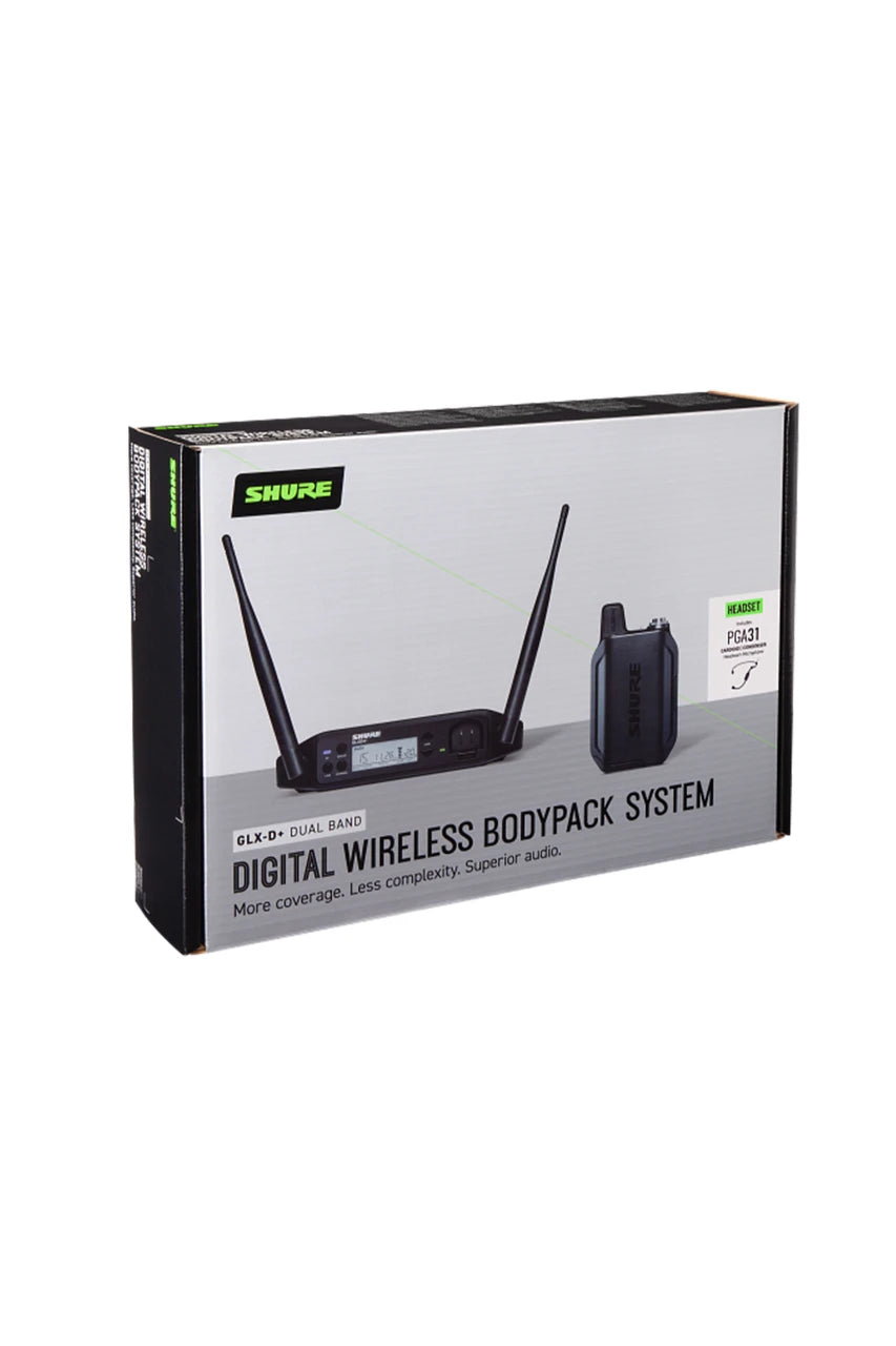 SHURE GLXD14+/SM31 - Digital Wireless Headset System with SM31  Headset Microphone