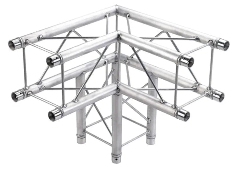 Global Truss F24-SQ-C30 GTR Square Truss - Global Truss F24-SQ-C30 - 3-Way 90° Corner for F24 Square Truss System (1.64')