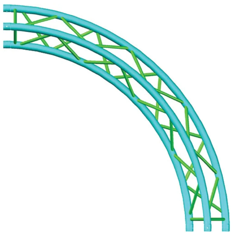 Global Truss F33-TR-C3-90 GTR Triangle Truss - Global Truss F33-TR-C3-90 - Truss Circle for F33 Triangular Truss System (9.84')