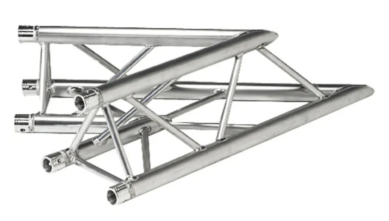 Global Truss F33-TR-4086UD GTR Triangle Truss - Global Truss F33-TR-4086UD - Two-Way 45° Apex Up/Down Corner for F33 Triangular Truss System (3.28')