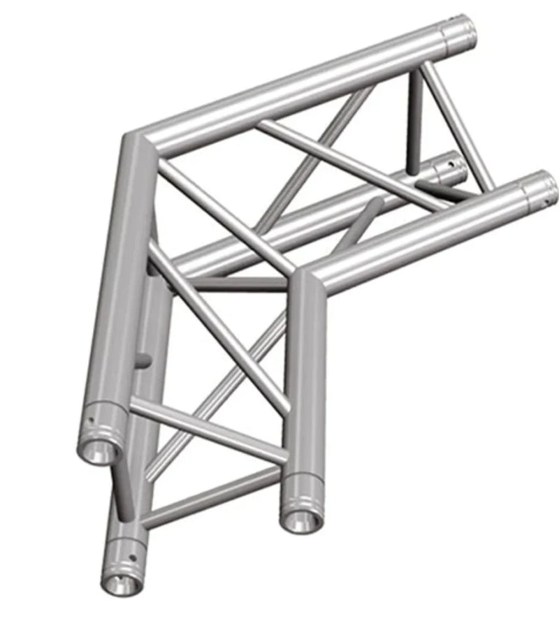 Global Truss F33-TR-4089I GTR Triangle Truss - Global Truss F33-TR-4089I - Two-Way 120° Apex In Corner for F33 Triangular Truss System (1.64')