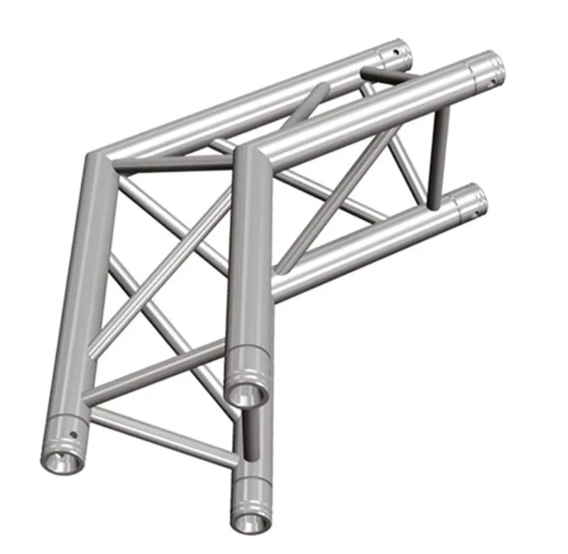 Global Truss F33-TR-4089O GTR Triangle Truss - Two-Way 120° Apex Out Corner for F33 Triangular Truss System (1.64')