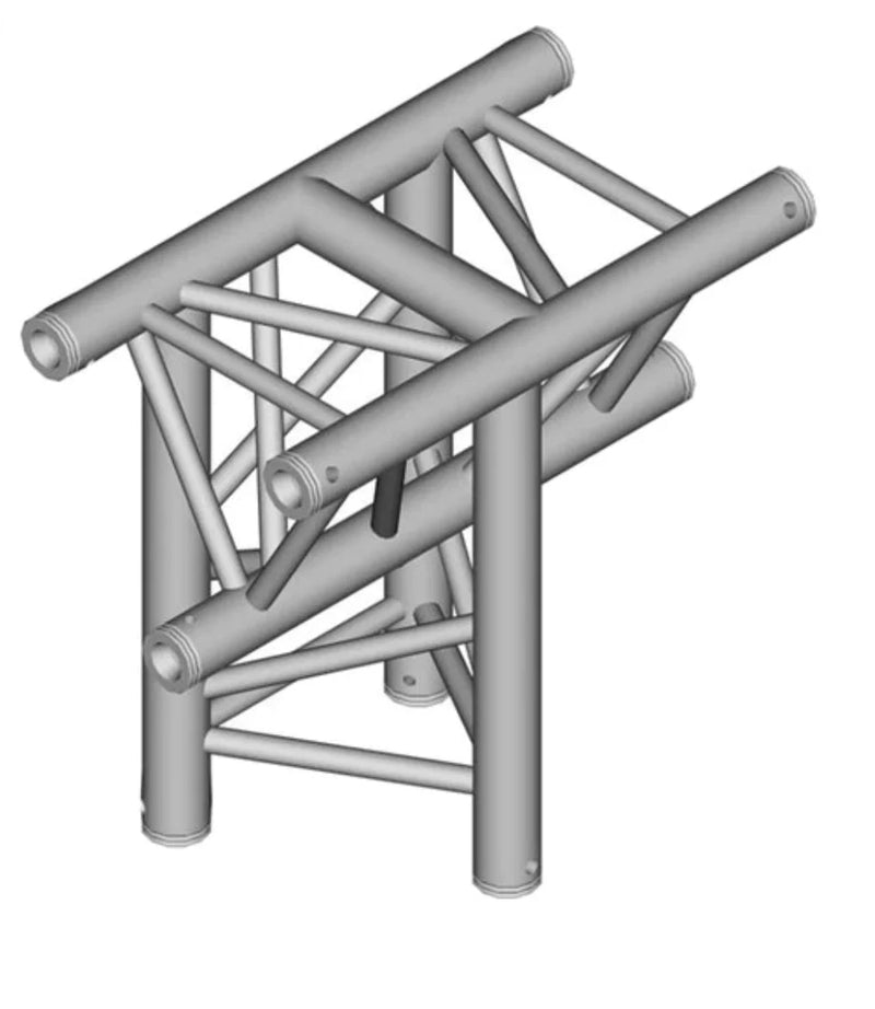 Global Truss F33-TR-4096H/I GTR Triangle Truss - 3-Way Triangular Horizontal T-Junction Apex In for F33 Triangle Truss