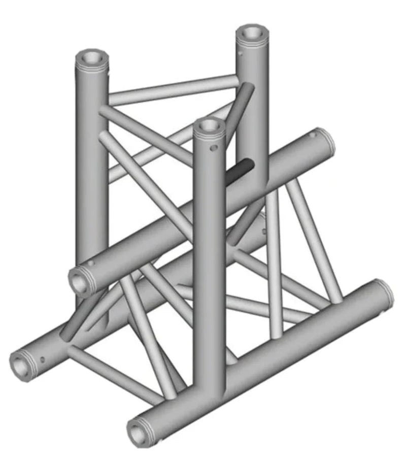 Global Truss F33-TR-4097D GTR Triangle Truss - 4-Way Triangular T-Junction Apex Down for F33 Triangle Truss