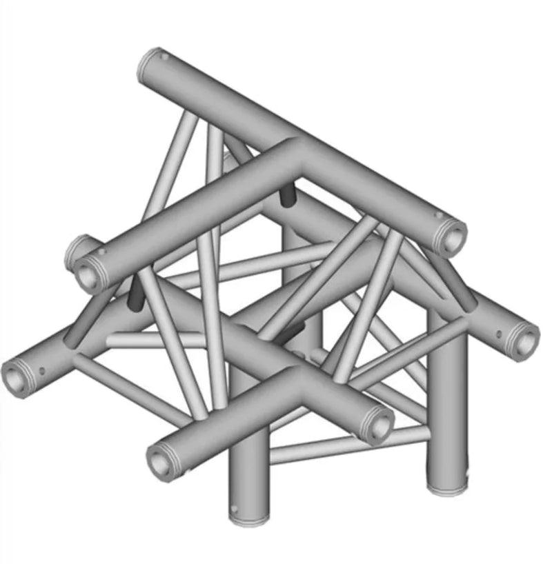 Global Truss F33-TR-4097U GTR Triangle Truss - 4-Way Triangular T-Junction Apex Up for F33 Triangle Truss