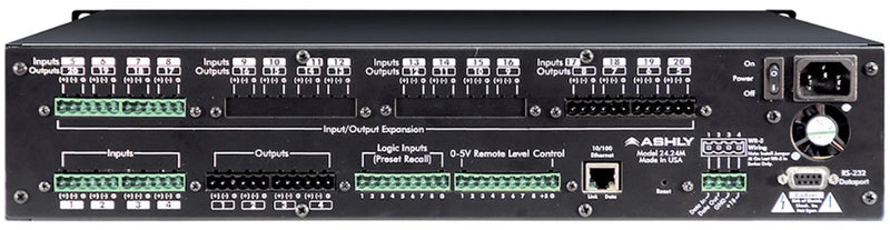 ASHLY ne24.24M 12x8 Logic - Ashly NE24.24M 12x8 LOGIC Audio Matrix Processor