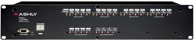 ASHLY ne24.24M 4x4 Logic - Ashly NE24.24M 4X4 LOGIC Audio Matrix Processor