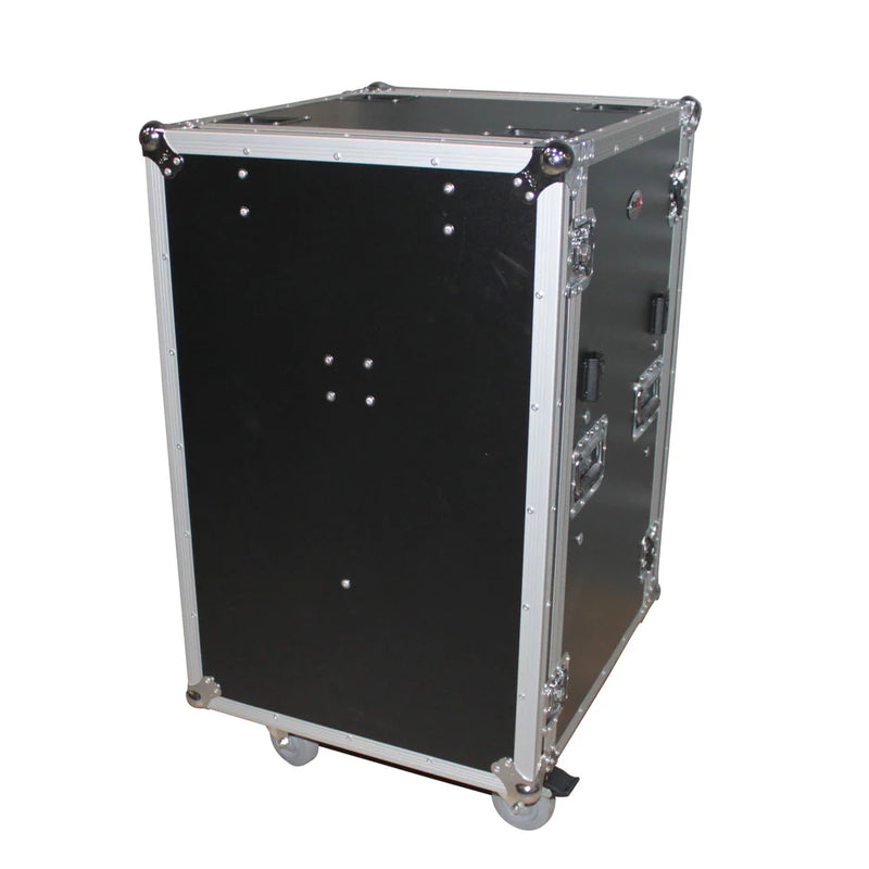 PROX-T-18RSPWDST - ProX T-18RSPWDST 18U Vertical Shockproof Rack Case 20 In Deep W-Side Tables and Casters