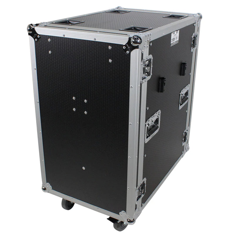 PRO-X- T-18RSS24WDST - ProX T-18RSS24WDST 18U Space Amp Rack Mount ATA Flight Case 24 Inch Depth w/Casters