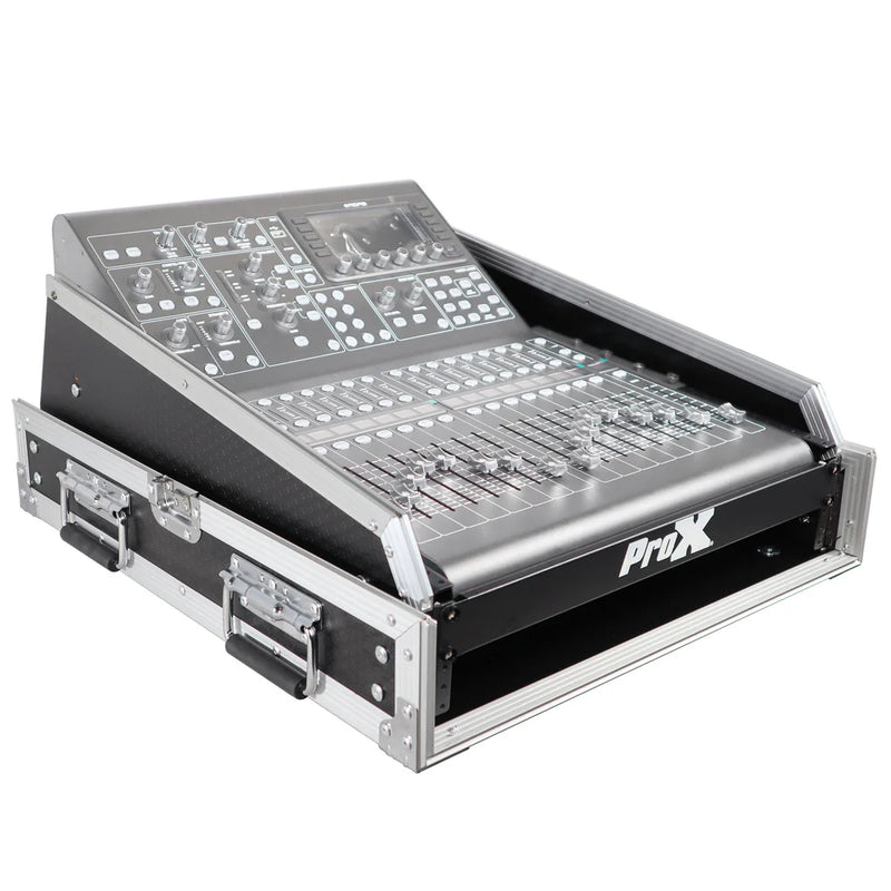 PRO-X- T-2MRSS13ULT MK2 - ProX T-2MRSS13ULT MK2 Mixer-DJ 2U Rack Combo Flight Case W-Laptop Shelf