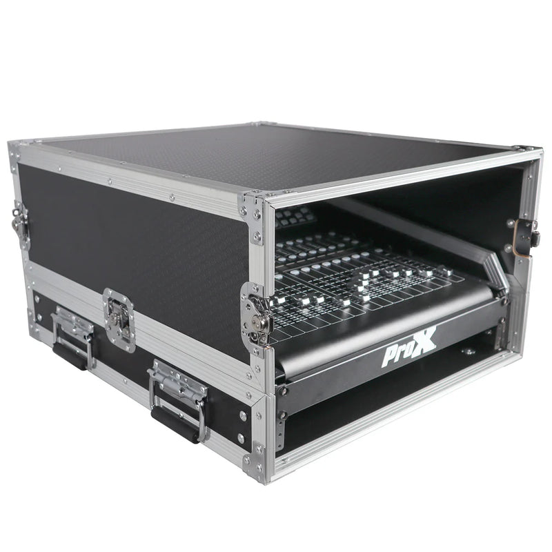 PRO-X- T-2MRSS13ULT MK2 - ProX T-2MRSS13ULT MK2 Mixer-DJ 2U Rack Combo Flight Case W-Laptop Shelf