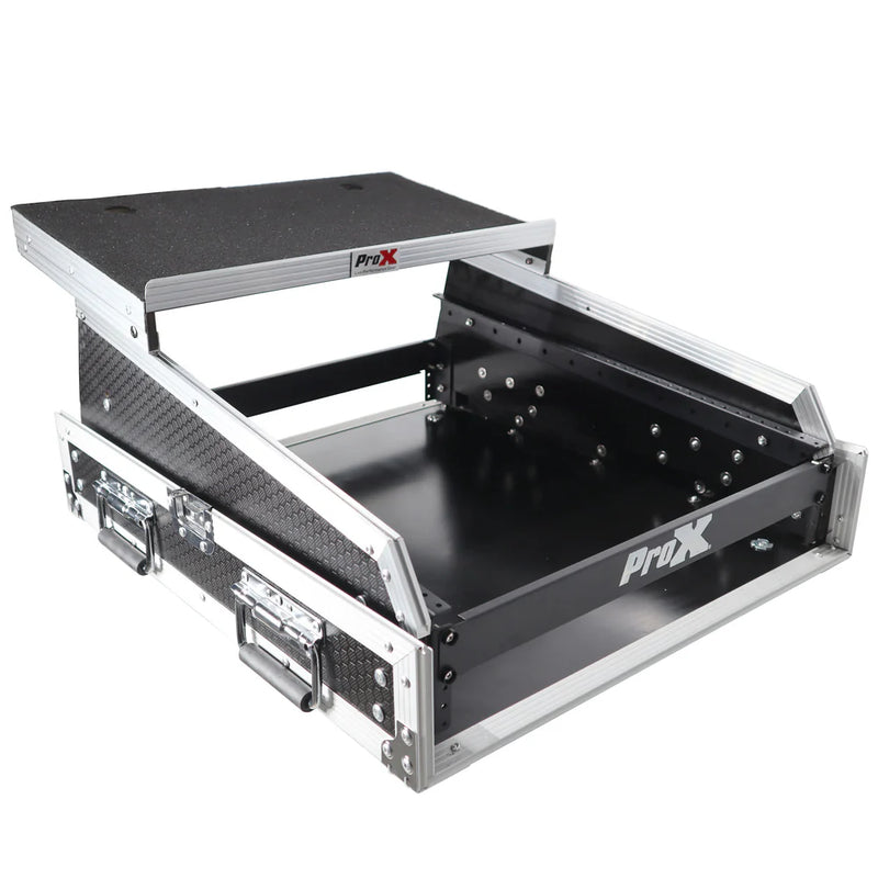 PRO-X- T-2MRSS13ULT MK2 - ProX T-2MRSS13ULT MK2 Mixer-DJ 2U Rack Combo Flight Case W-Laptop Shelf